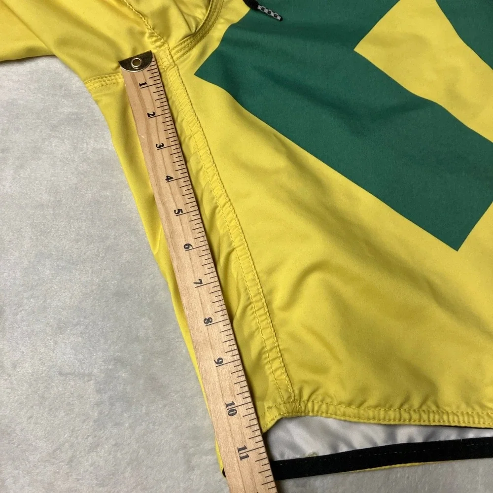 Y2K DC Shoes Board Shorts Swim Trunks Big Logo Hit Yellow Green Skater Mens 36
